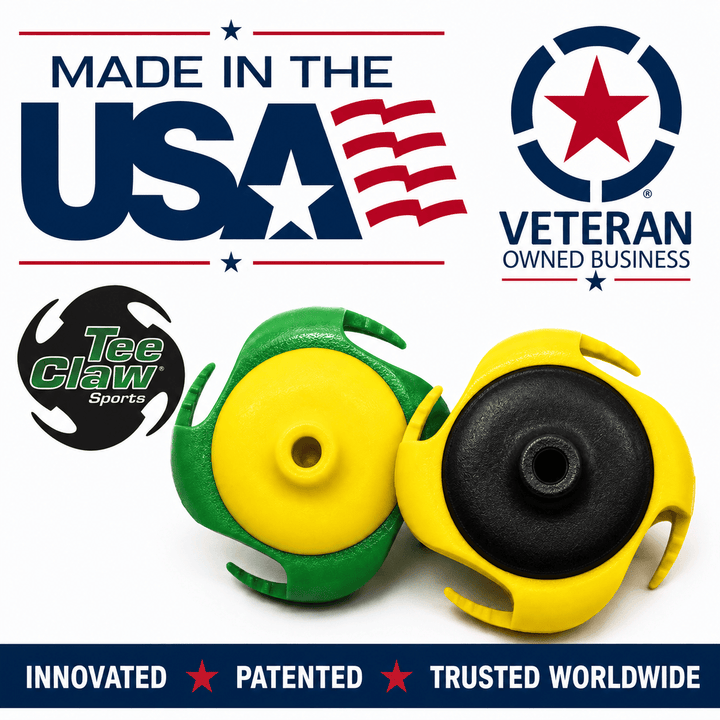 Tee Claw Sports variable Tee Claw (4) Pack: Black and Yellow