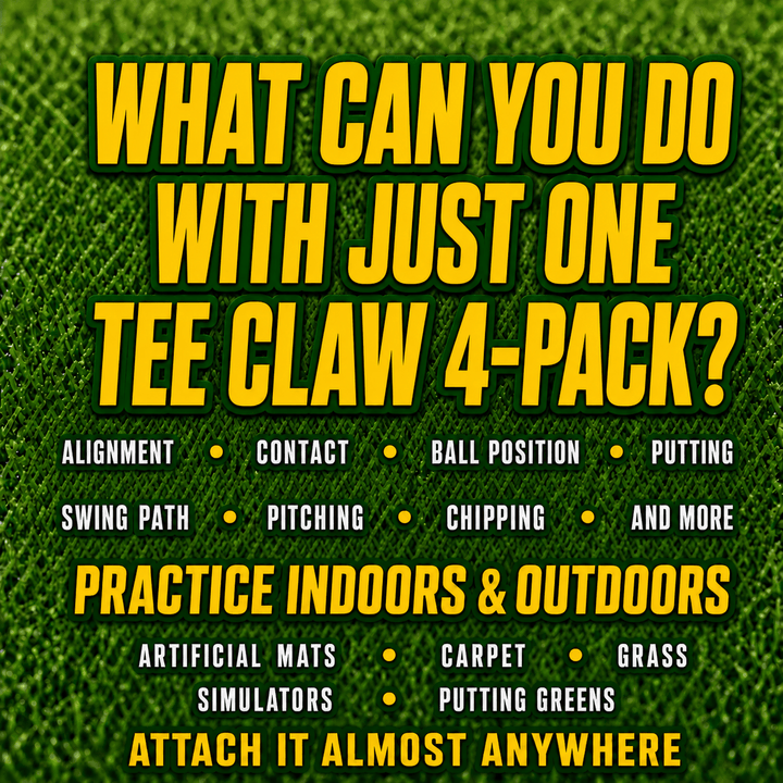 Tee Claw Sports variable Tee Claw (4) Pack: Green and Yellow