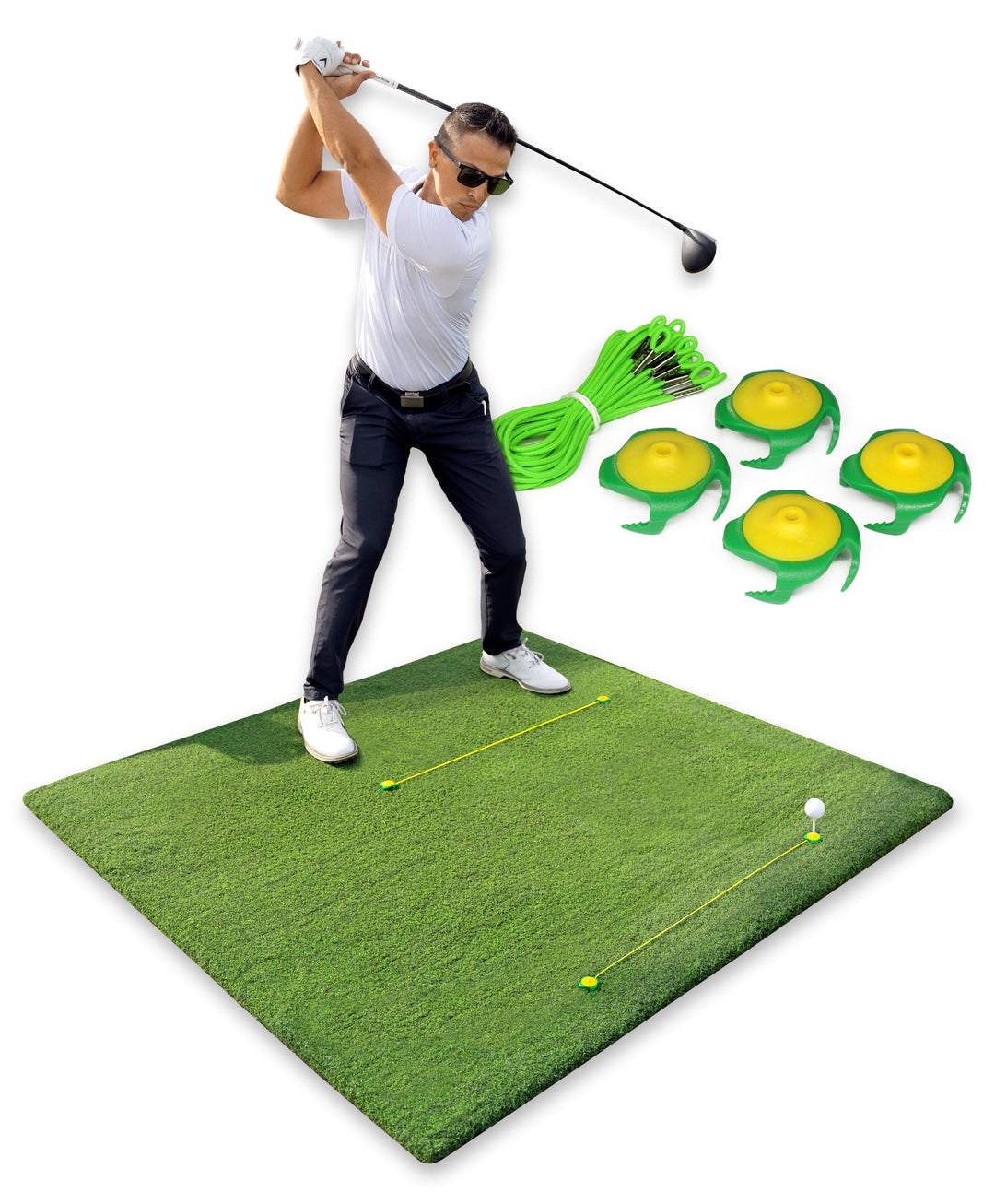 Tee Claw Sports variable Tee Claw (4) Pack: Green and Yellow