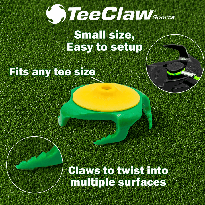 Tee Claw Sports variable Tee Claw (4) Pack: Green and Yellow