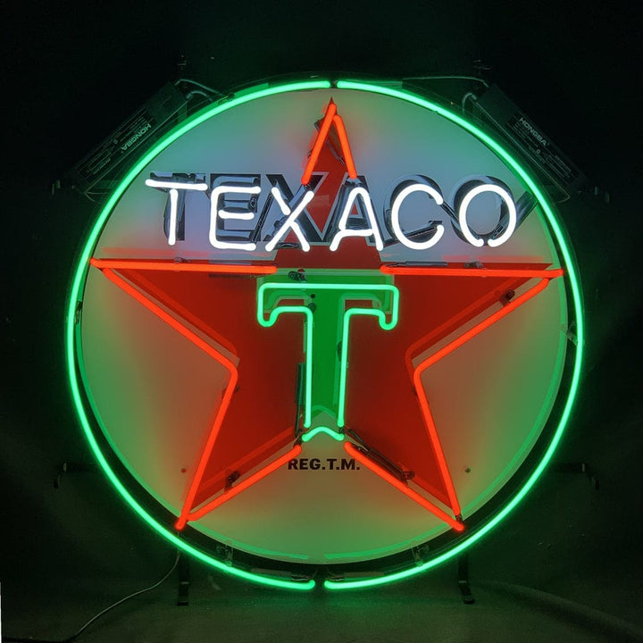 Texaco Gasoline Neon Signs Light