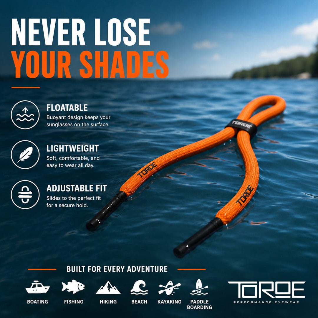 TOROE Performance Eyewear Float Sunglass Neck Cord