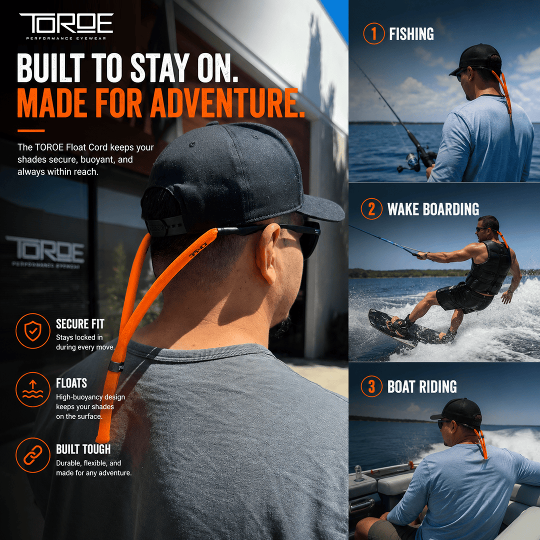 TOROE Performance Eyewear Float Sunglass Neck Cord