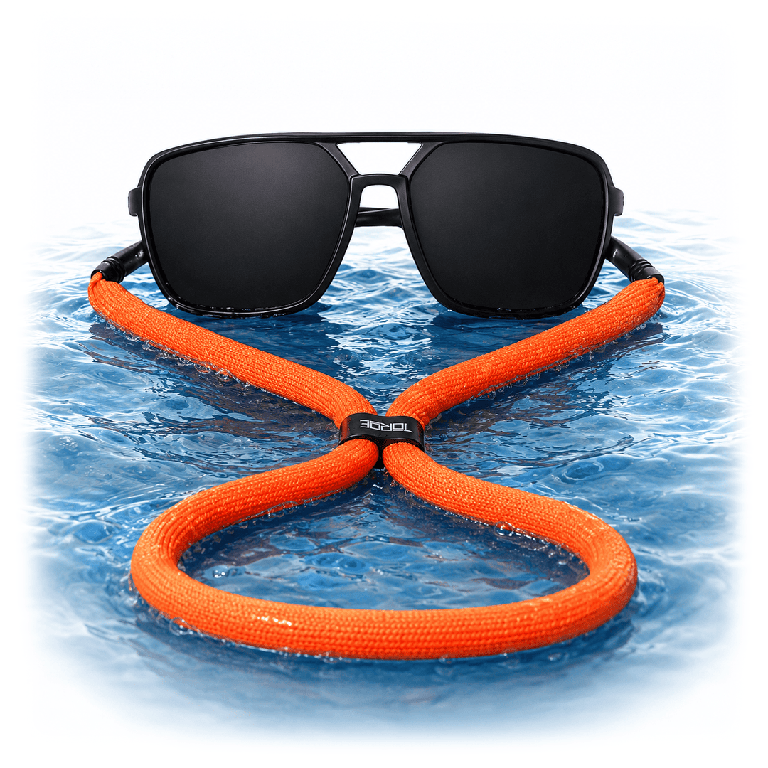 TOROE Performance Eyewear Neon Orange Float Sunglass Neck Cord