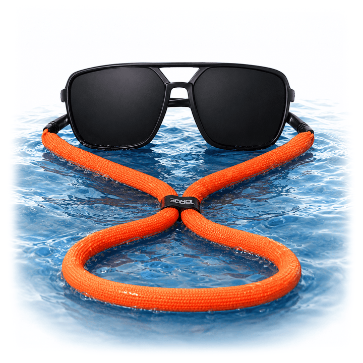 TOROE Performance Eyewear Neon Orange Float Sunglass Neck Cord