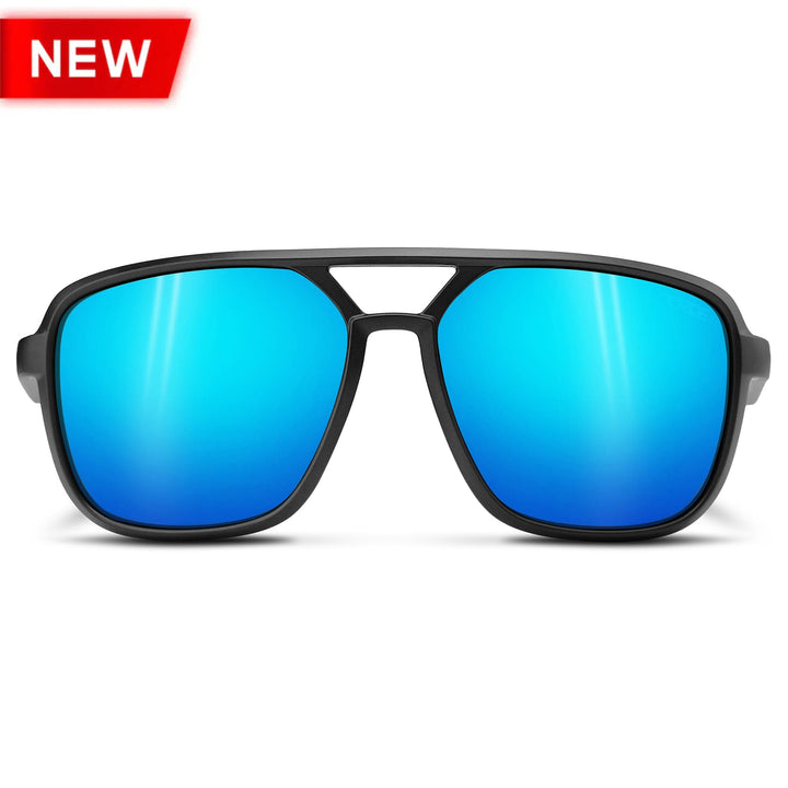 TOROE Performance Eyewear Sunglasses Baja Blue Mirror Lens / STANDARD SIZE NASH Polarized