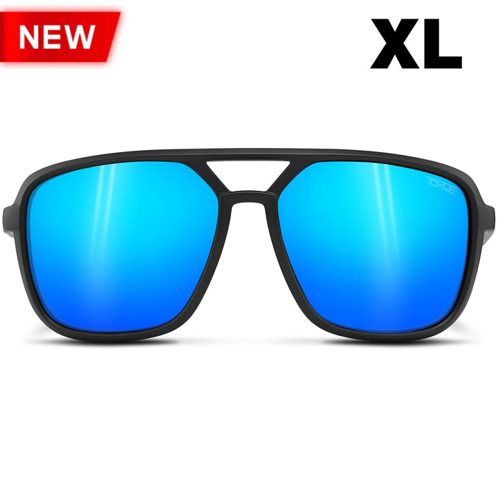 TOROE Performance Eyewear Sunglasses Baja Blue Mirror Lens / XL EXTRA LARGE NASH Polarized