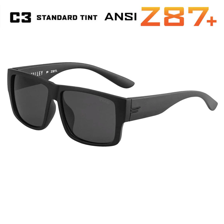 TOROE Performance Eyewear Sunglasses Black C3 Lens VALLEY ANSI Z87+ Safety Polarized