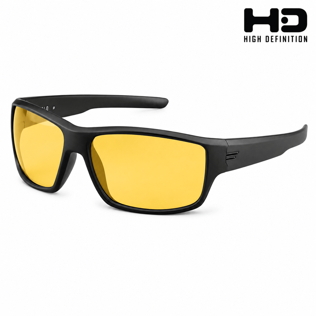 TOROE Performance Eyewear Sunglasses Black / HD Yellow lens FIELD Polarized