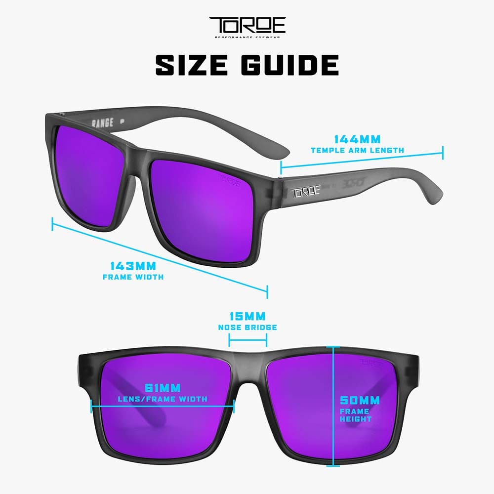TOROE Performance Eyewear Sunglasses Exclusive Edition RANGE Polarized