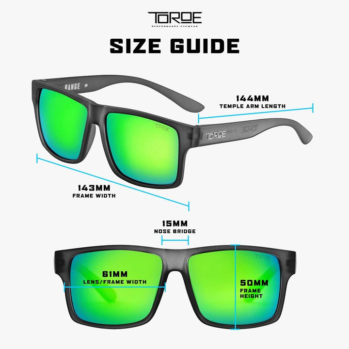 TOROE Performance Eyewear Sunglasses Exclusive Edition RANGE Polarized