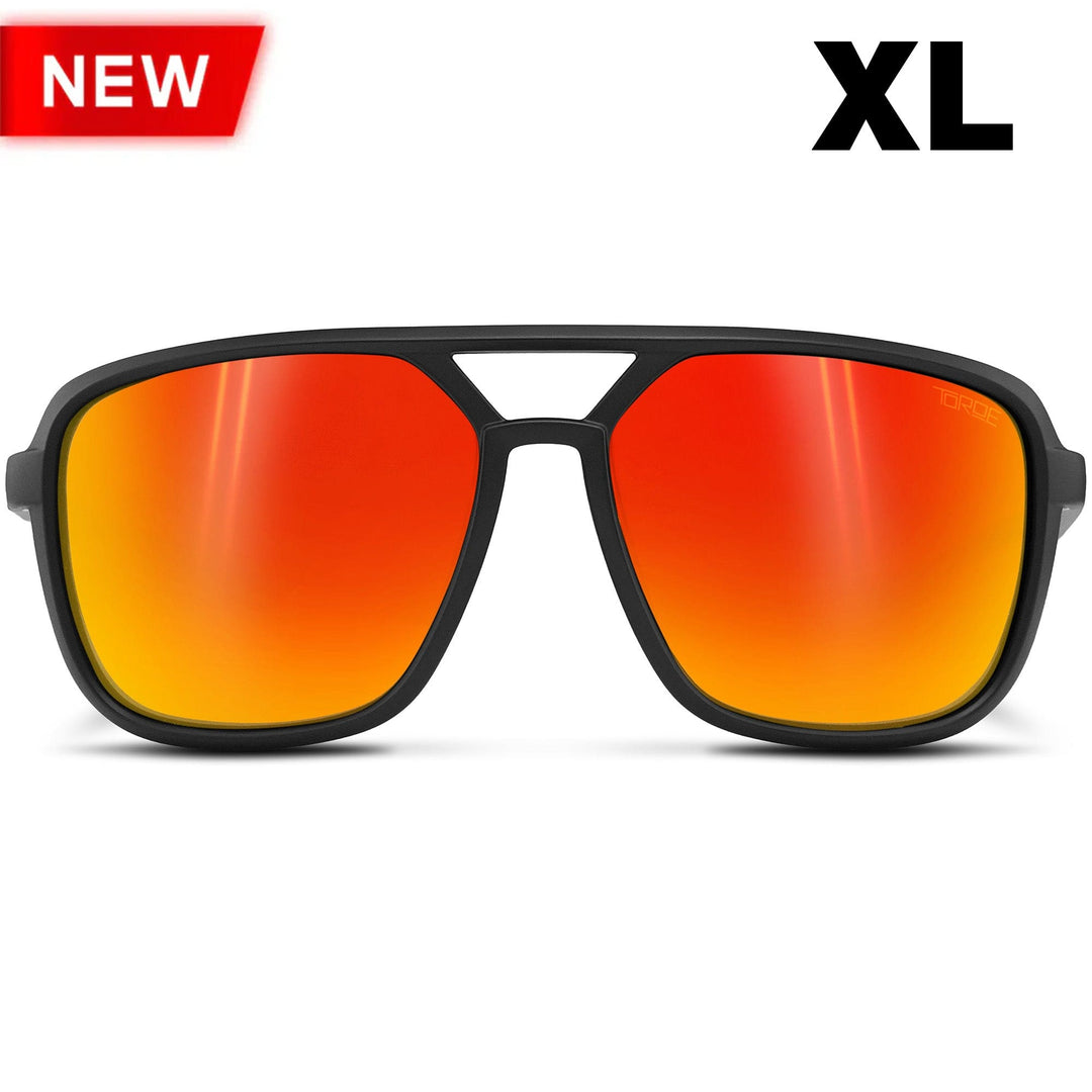 TOROE Performance Eyewear Sunglasses Fire Red Mirror Lens / XL EXTRA LARGE NASH Polarized