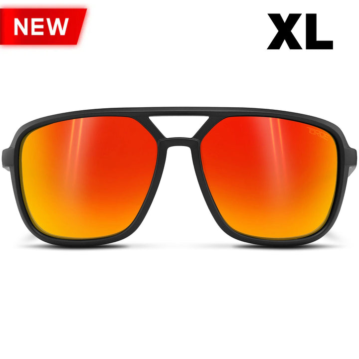 TOROE Performance Eyewear Sunglasses Fire Red Mirror Lens / XL EXTRA LARGE NASH Polarized