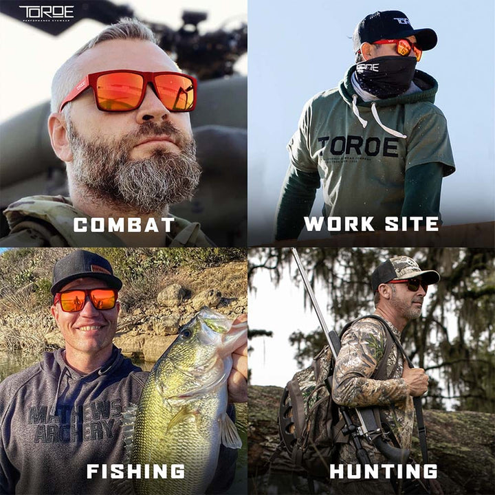 TOROE Performance Eyewear Sunglasses FROST RED Exclusive Edition RANGE Polarized