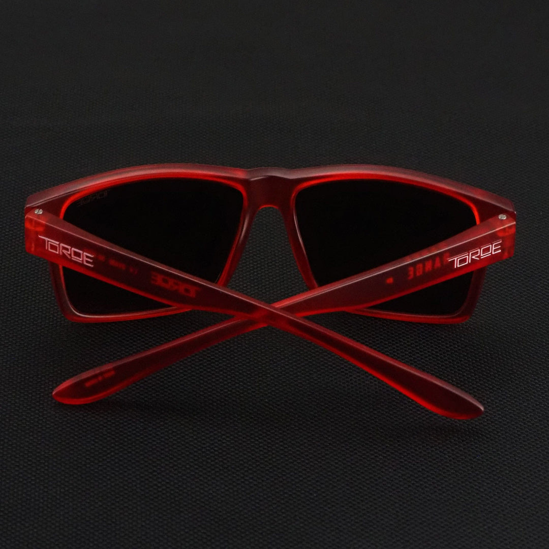 TOROE Performance Eyewear Sunglasses FROST RED Exclusive Edition RANGE Polarized