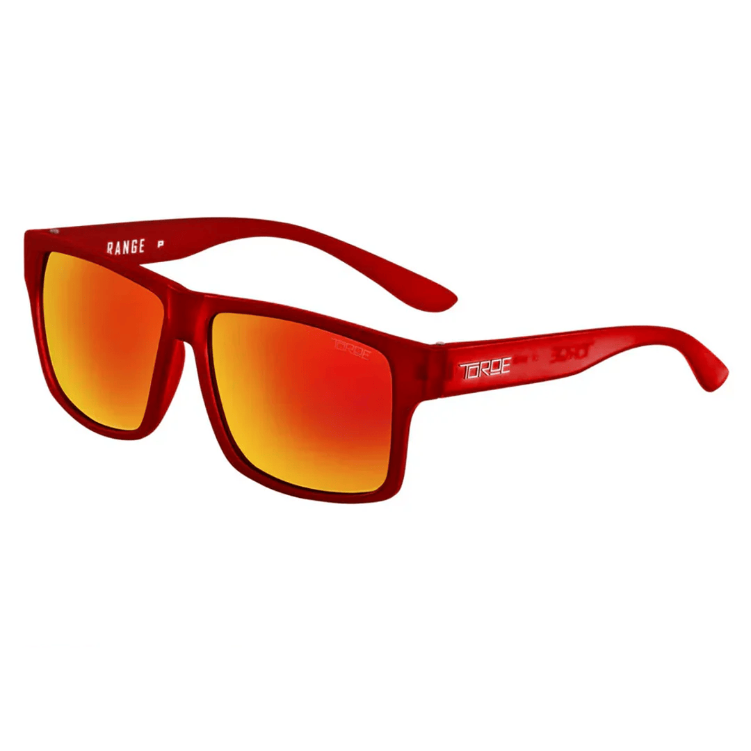 TOROE Performance Eyewear Sunglasses FROST RED Exclusive Edition RANGE Polarized