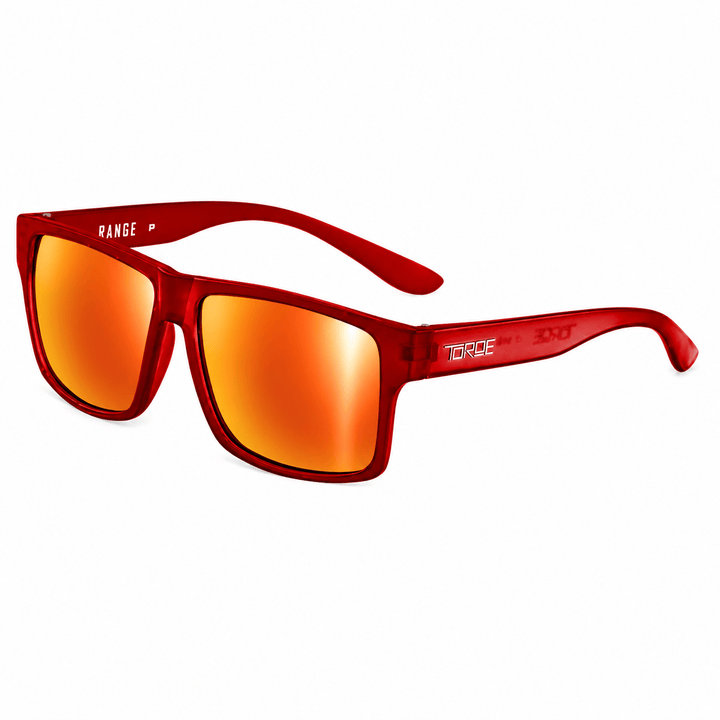 TOROE Performance Eyewear Sunglasses FROST RED Exclusive Edition RANGE Polarized