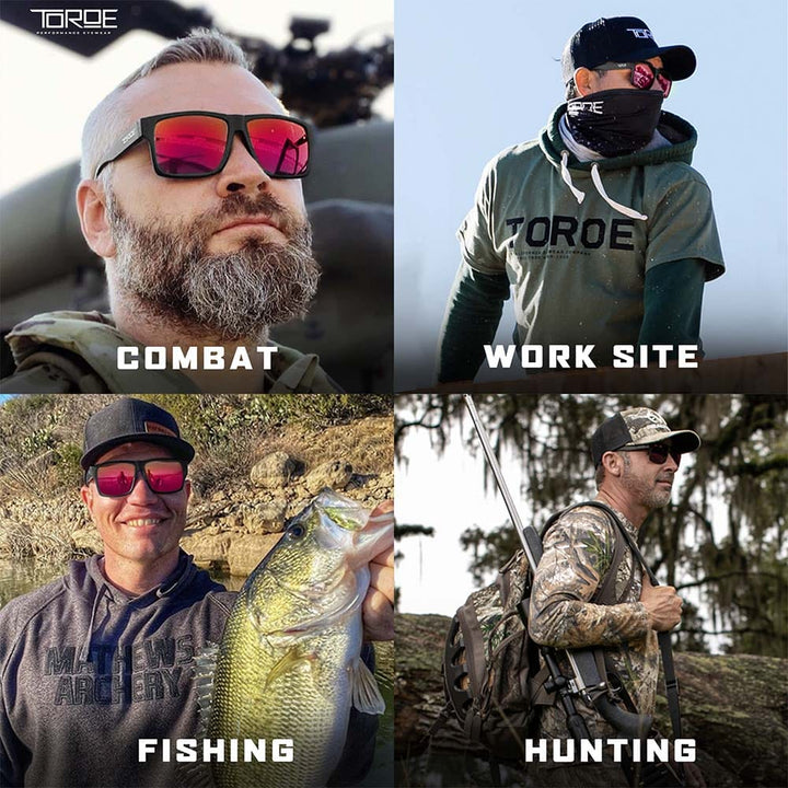 TOROE Performance Eyewear Sunglasses FUZE Mirrored lens Exclusive Edition plus RANGE Fuze Polarized