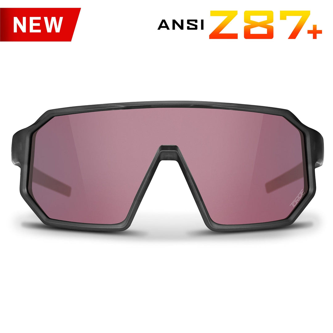 TOROE Performance Eyewear Sunglasses HD Rose Pink Lens ANSI Z87+ PISMO Polarized