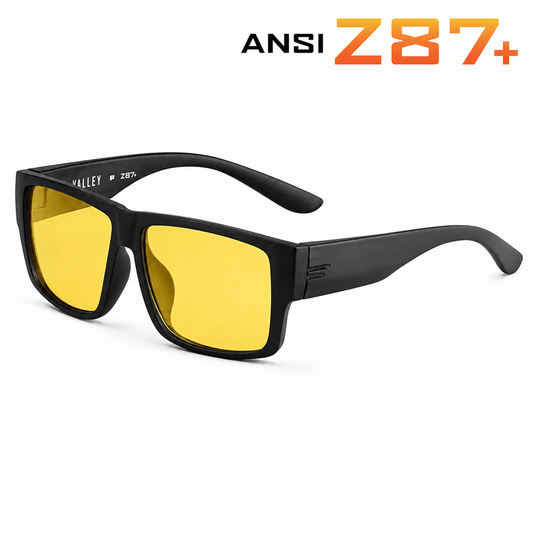 TOROE Performance Eyewear Sunglasses HD Yellow lens VALLEY ANSI Z87+ Safety Polarized