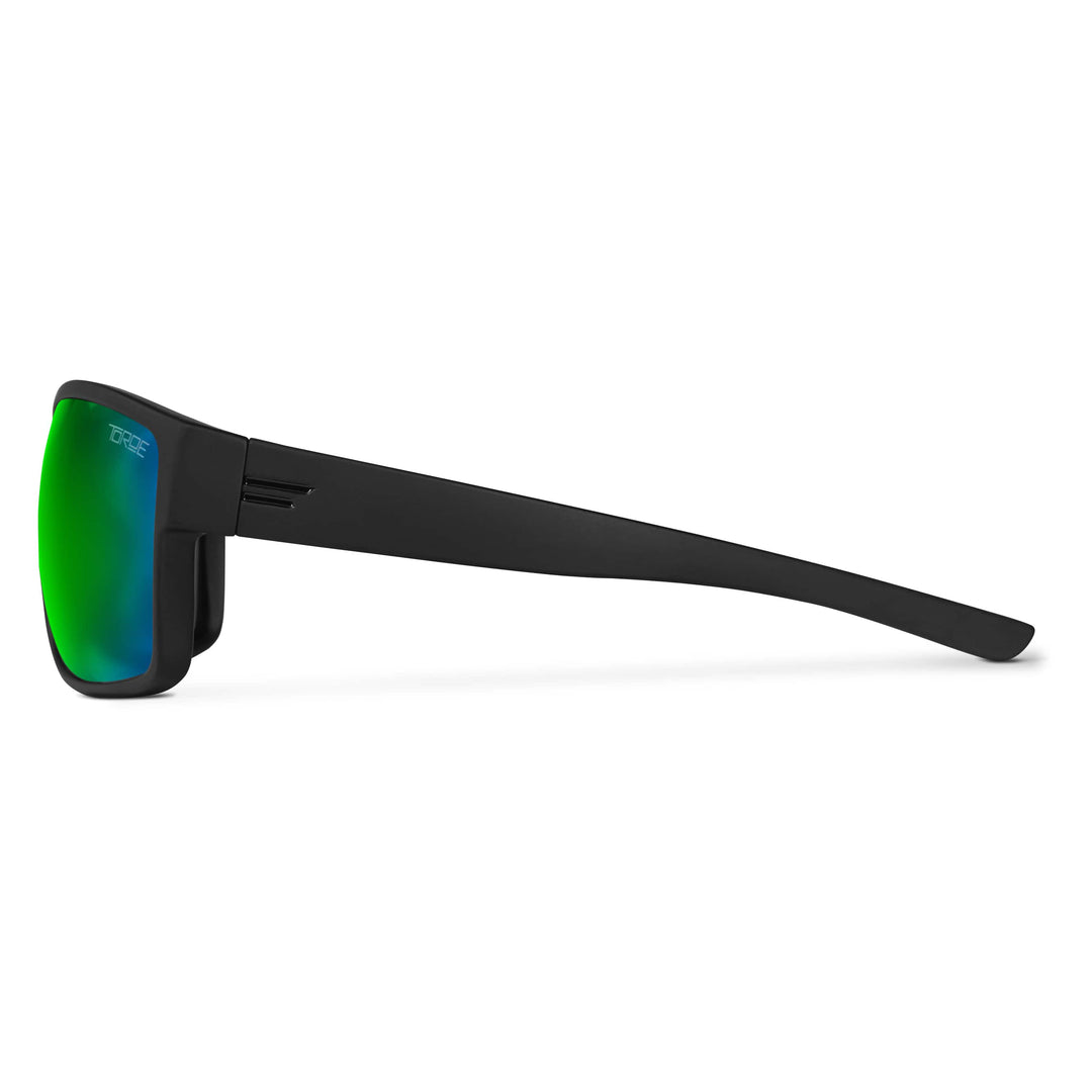 TOROE Performance Eyewear Sunglasses MOJAVE Green Mirror Polarized