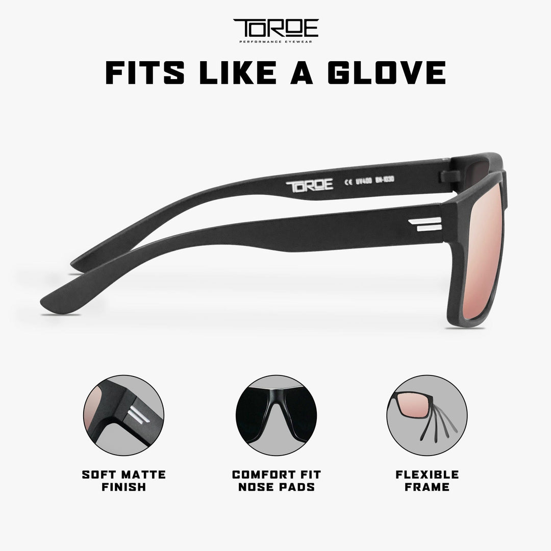 TOROE Performance Eyewear Sunglasses RANGE Limited Pink Polarized