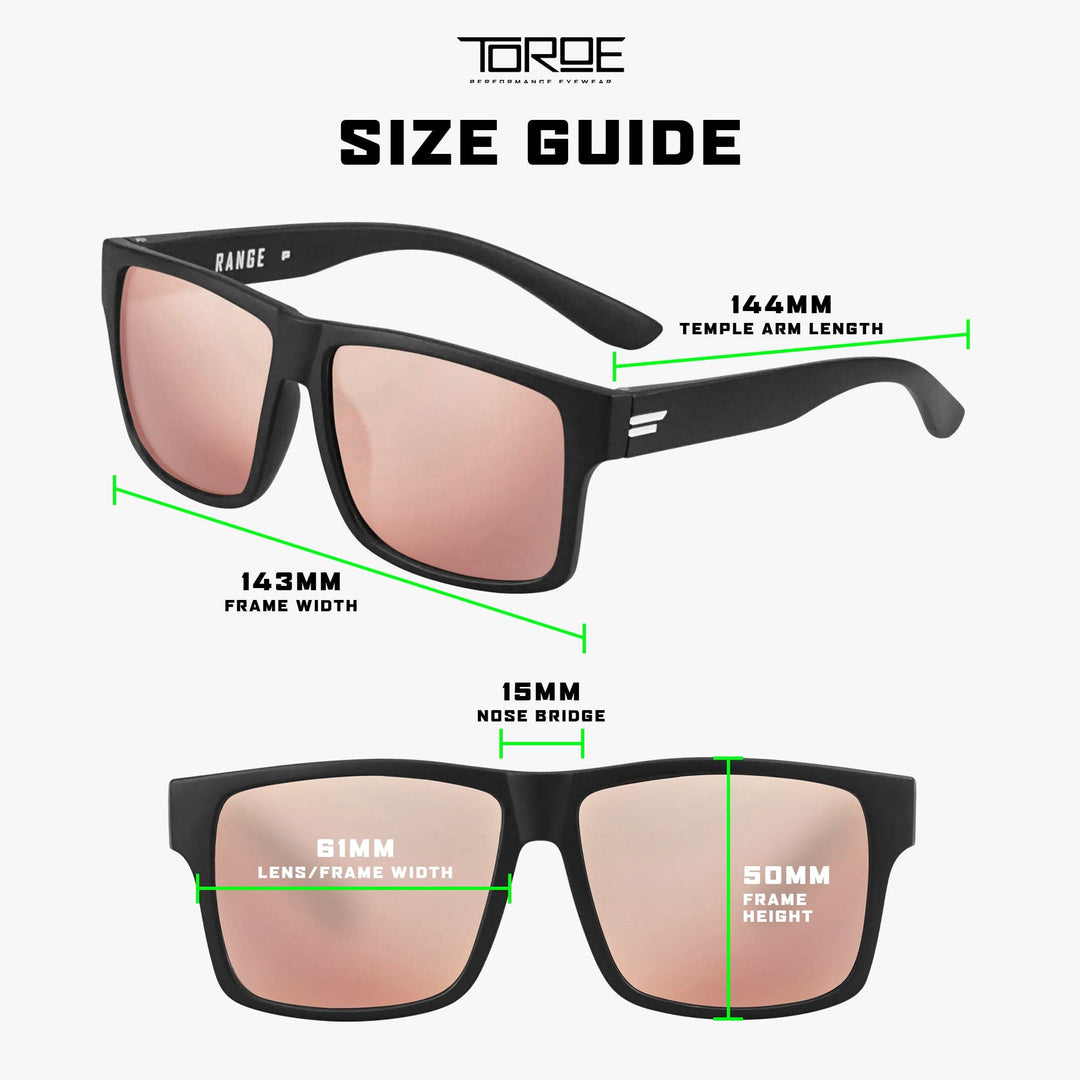TOROE Performance Eyewear Sunglasses RANGE Limited Pink Polarized