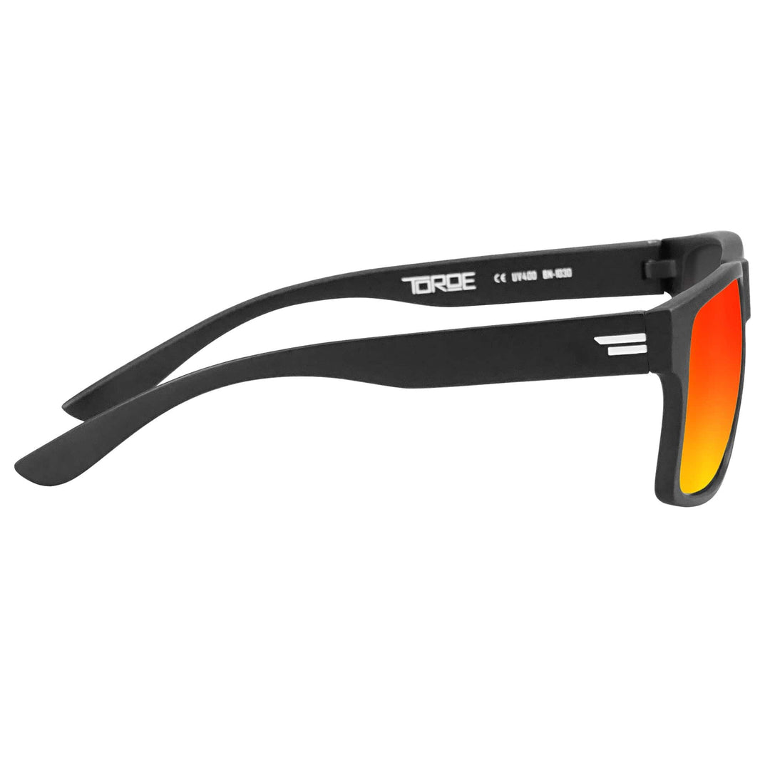 TOROE Performance Eyewear Sunglasses Range Polarized White Emblem