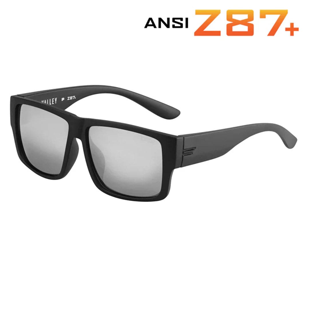 TOROE Performance Eyewear Sunglasses Silver Mirror Lens VALLEY ANSI Z87+ Safety Polarized