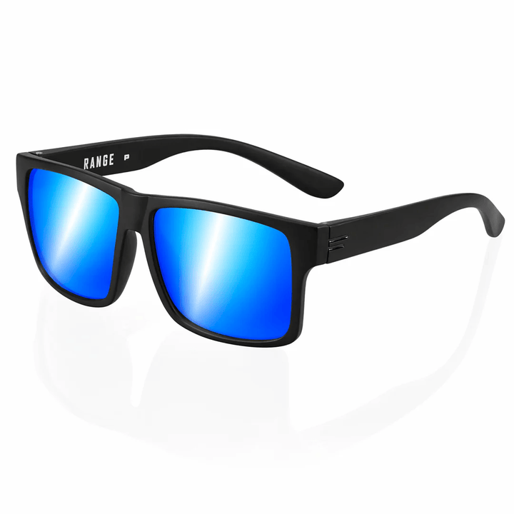 TOROE Performance Eyewear Sunglasses STANDARD SIZE / Baja Blue Mirror Lens Range Polarized Sunglasses | Standard & XL Fit
