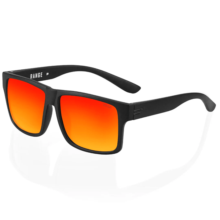 TOROE Performance Eyewear Sunglasses STANDARD SIZE / Fire Red Mirror Lens Range Polarized Sunglasses | Standard & XL Fit