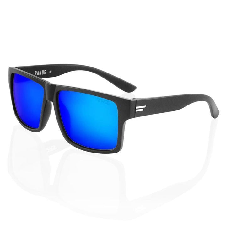 TOROE Performance Eyewear Sunglasses White / Baja Blue Mirror Lens RANGE Polarized
