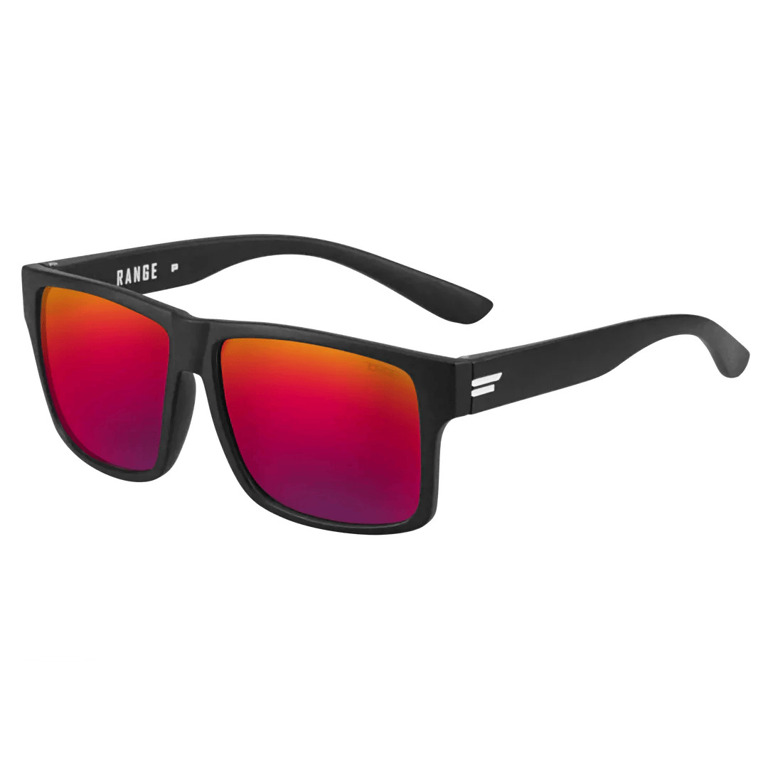 TOROE Performance Eyewear Sunglasses White / Fuze Color Mirror Lens RANGE Polarized