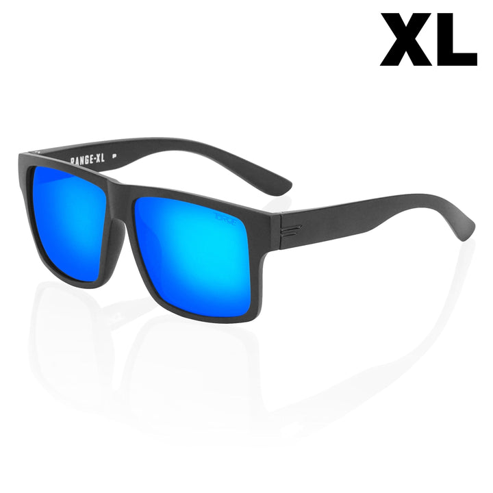 TOROE Performance Eyewear Sunglasses XL EXTRA LARGE / Baja Blue Mirror Lens Range Polarized Sunglasses | Standard & XL Fit