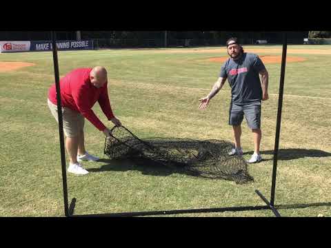 Trigon Sports Hitting Net ProCage™ 'Black Series' Sock Net Screen w/Net 7'x7'