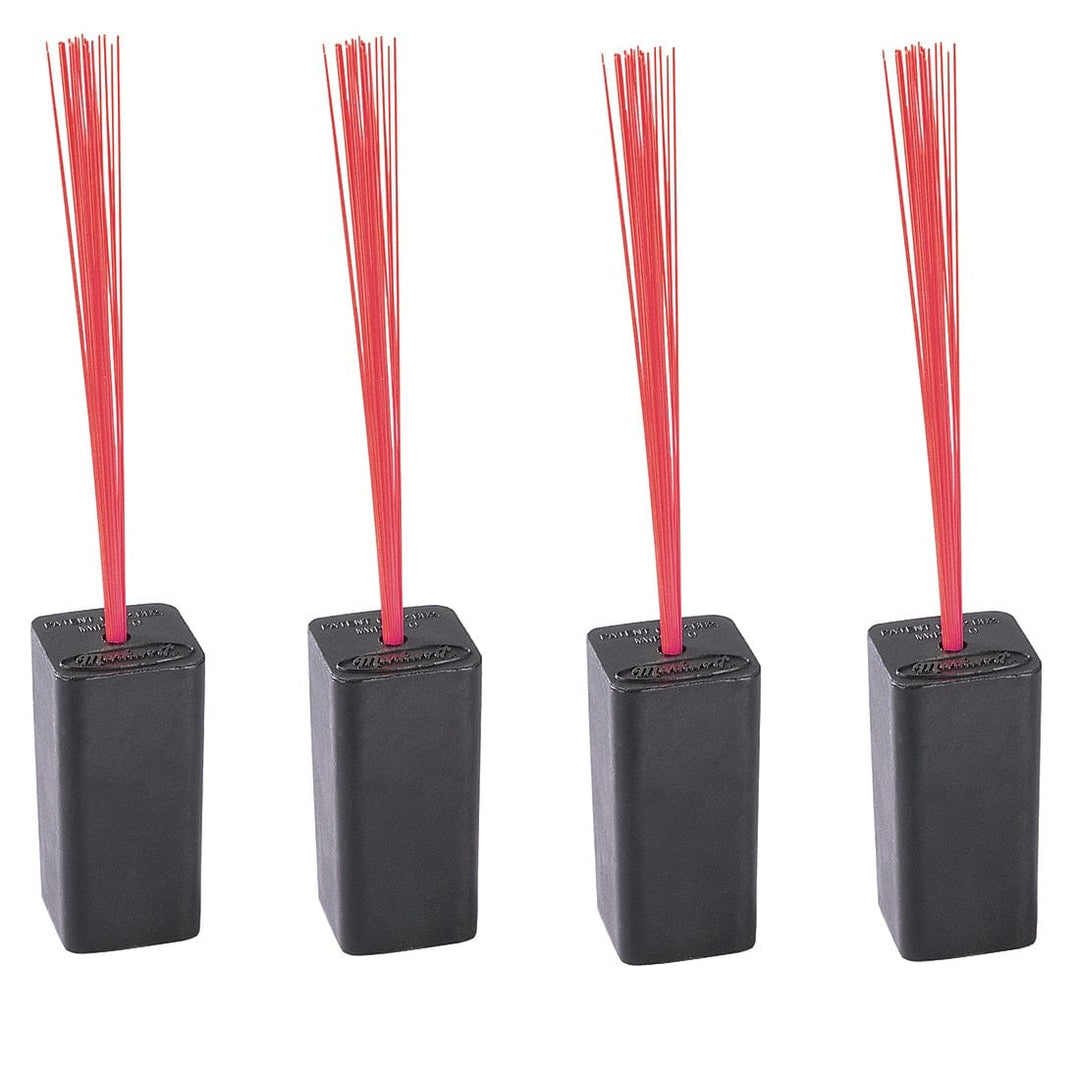 Varo Baseball Base Plugs Markwort Black Baseball Base Plugs with Red Bristles - 4 Pack