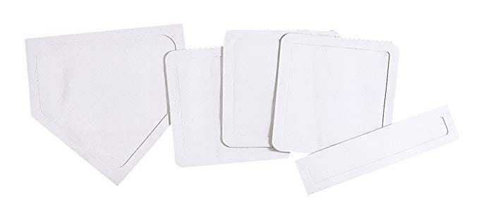 Varo Baseball Bases Markwort Throw Down Bases 5 Pcs - White