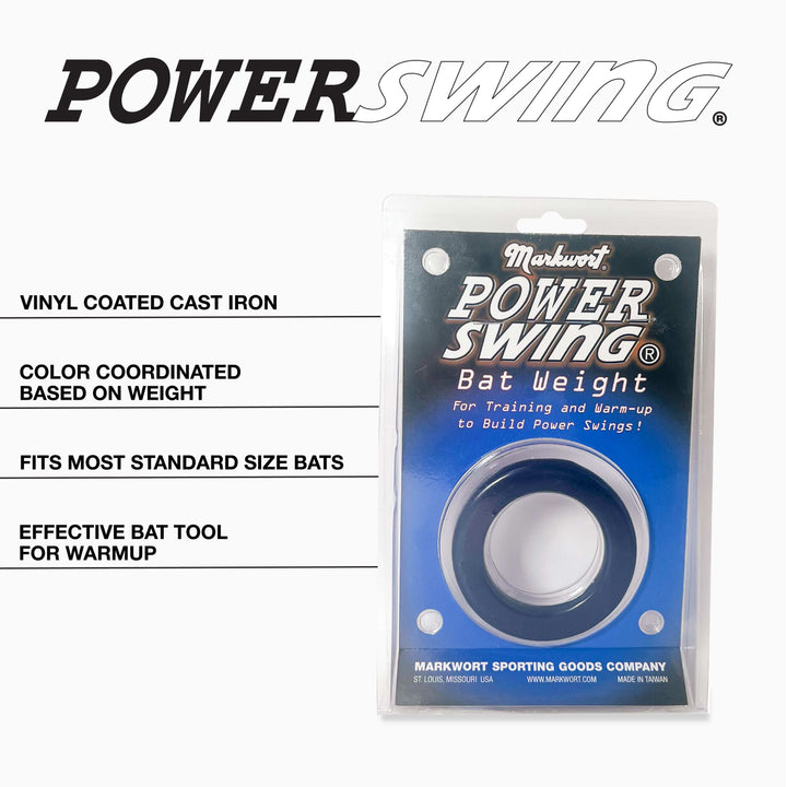 Varo Baseball Bat Weights Markwort PowerSwing Baseball and Softball Donut Bat Weight Set - 4 Oz, 8 Oz and 12 Oz