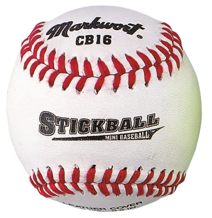 Varo Baseball Corkball Bats and Balls Markwort Leather Stickball Teampack - White