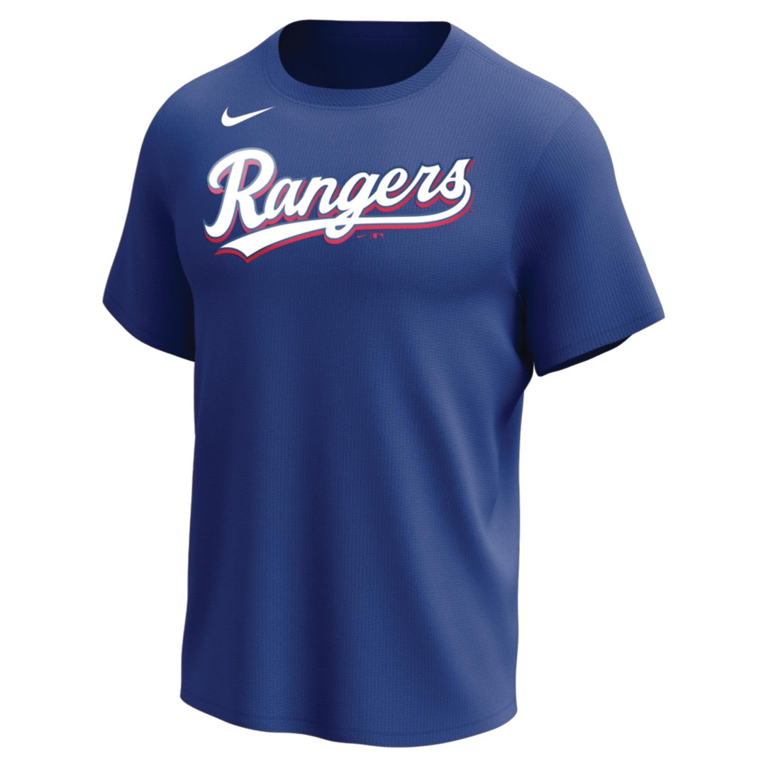 Varo Baseball Jerseys Texas Rangers / Large Nike MLB Replica Moisture Control Crew Neck Jersey Short Sleeve Tee - Youth