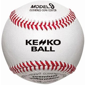Varo Baseball Kenko Balls Kenko Model 9KSR 9 White Premium Full Grain Leather Batting Machine Ball - Dozen