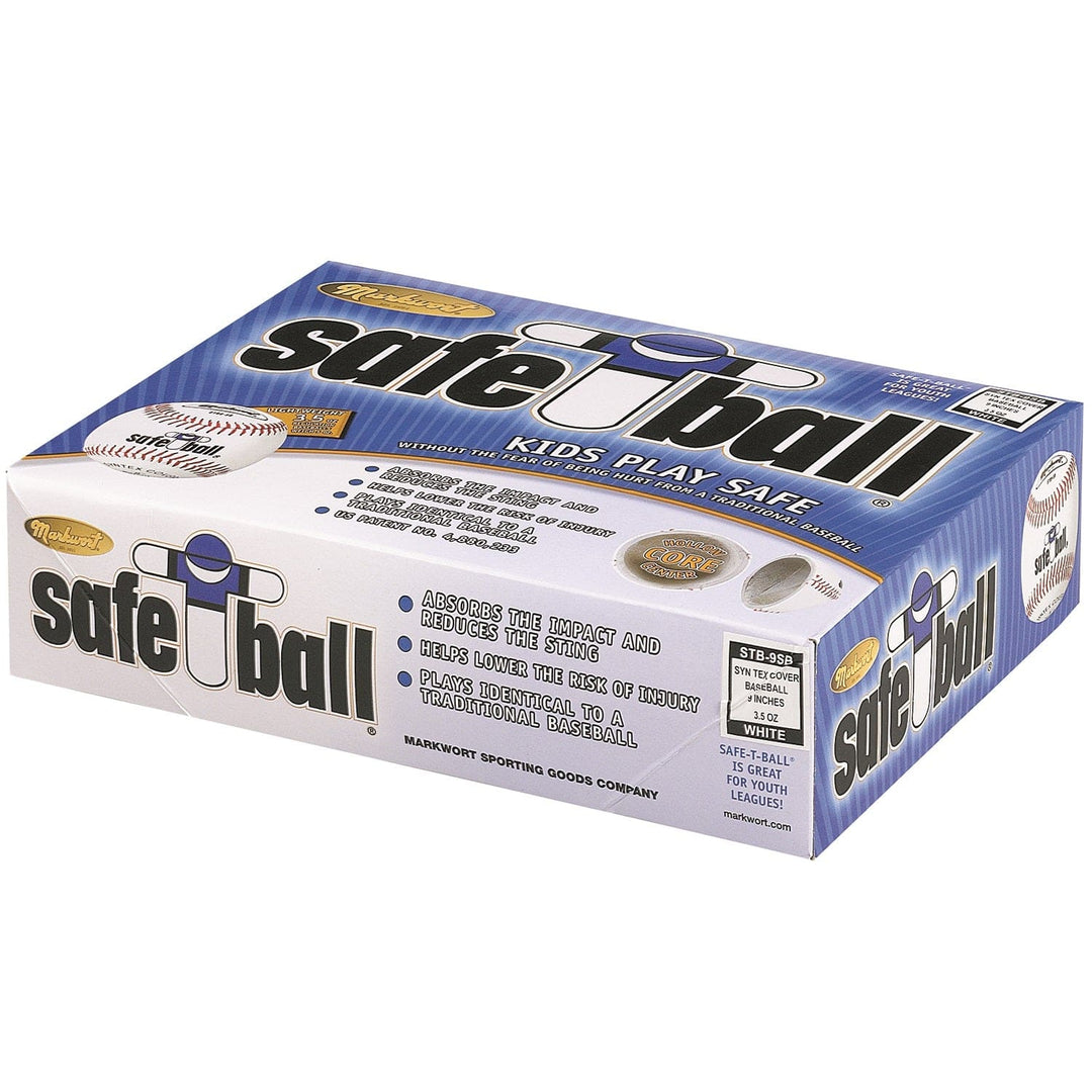 Varo Baseball Markwort 9" Safe-T-Ball Baseball - 3.5oz - White - Dozen