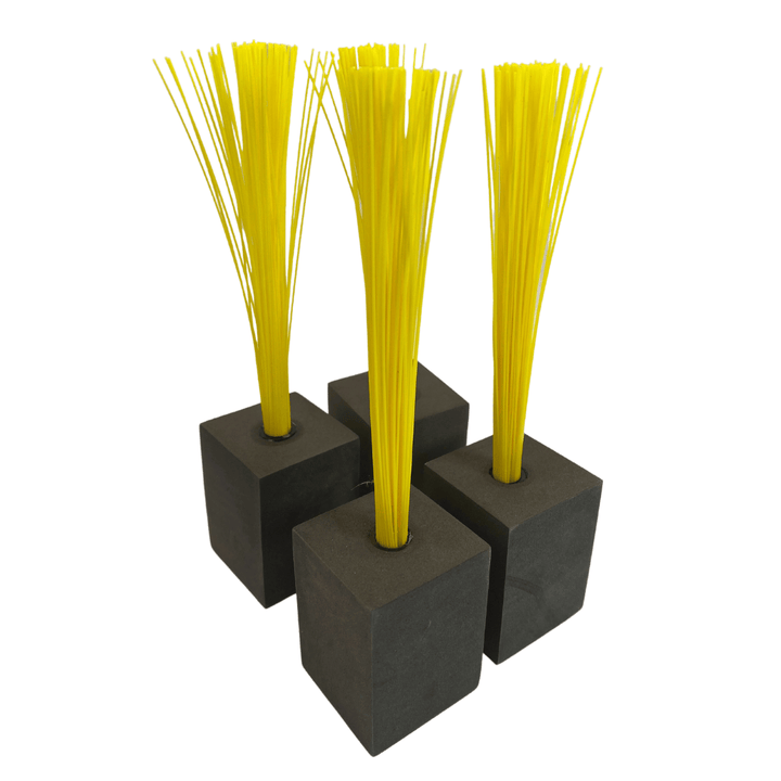 Varo Baseball Markwort Foam Baseball Base Plugs with Red Bristles - 4 Pack