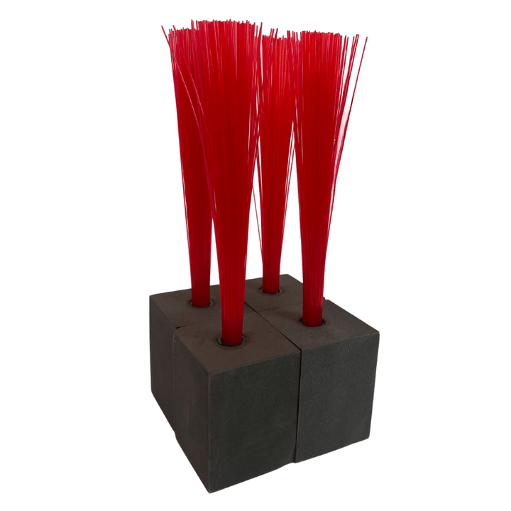 Varo Baseball Markwort Foam Baseball Base Plugs with Red Bristles - 4 Pack