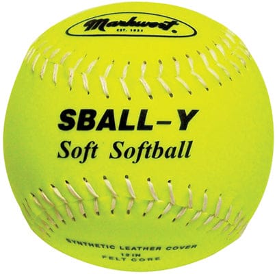 Varo Baseball Markwort Soft Softball 12" Yellow – Safety Lightweight Practice Balls - Dozen