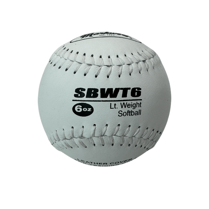 Varo Baseball Markwort Weighted Leather Softball Training Balls Set – 6 oz, 8 oz, 10 oz, 12 oz – Set of 4