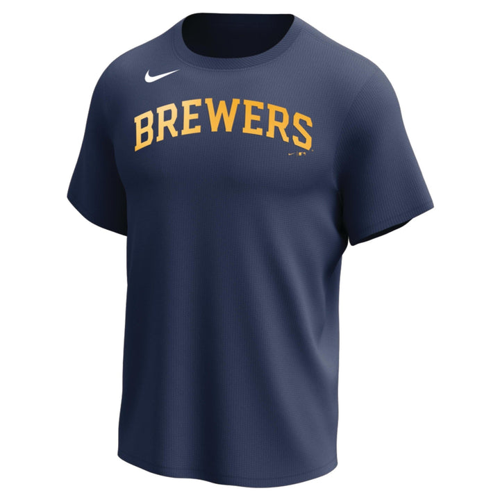 Varo Baseball Milwaukee Brewers / Small Nike MLB Replica Moisture Control Crew Neck Jersey - Adult (S, M, L)