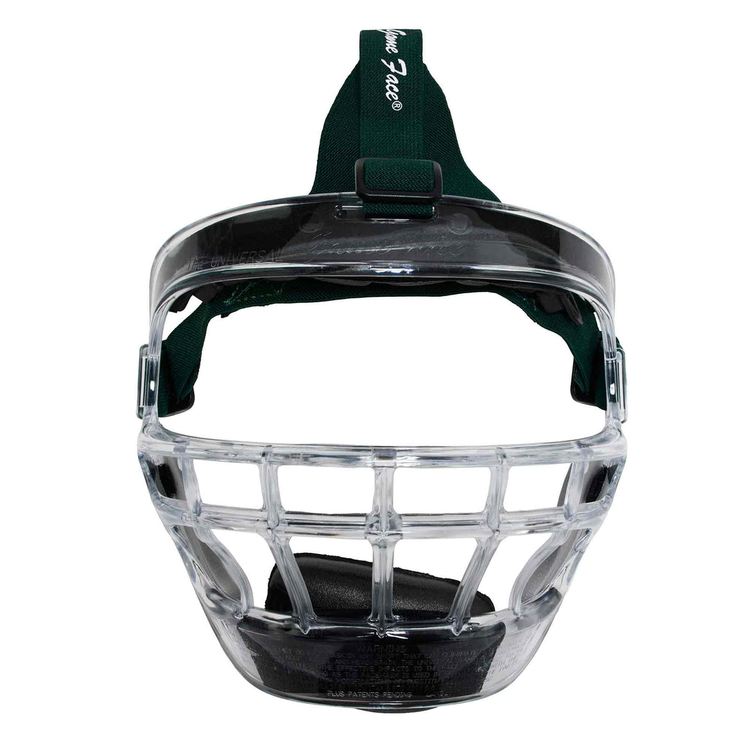 Varo Baseball Protective Large (Adult) / Clear / Dark Green Markwort Universal GameFace Softball Face Mask