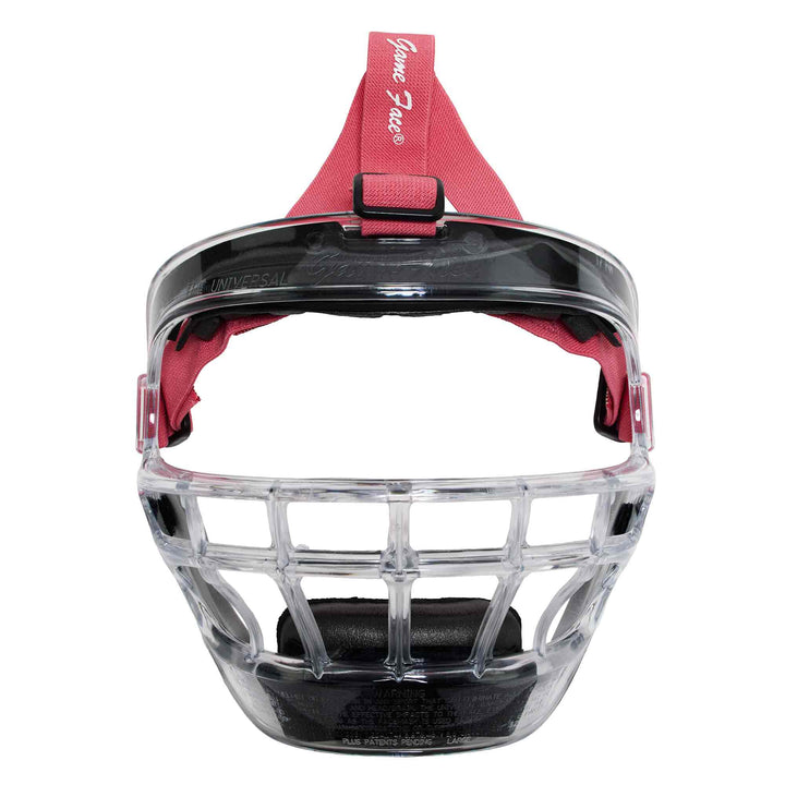 Varo Baseball Protective Large (Adult) / Clear / Pink Markwort Universal GameFace Softball Face Mask