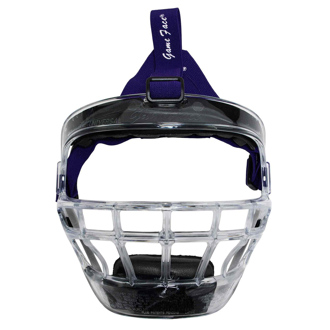 Varo Baseball Protective Large (Adult) / Clear / Purple Markwort Universal GameFace Softball Face Mask